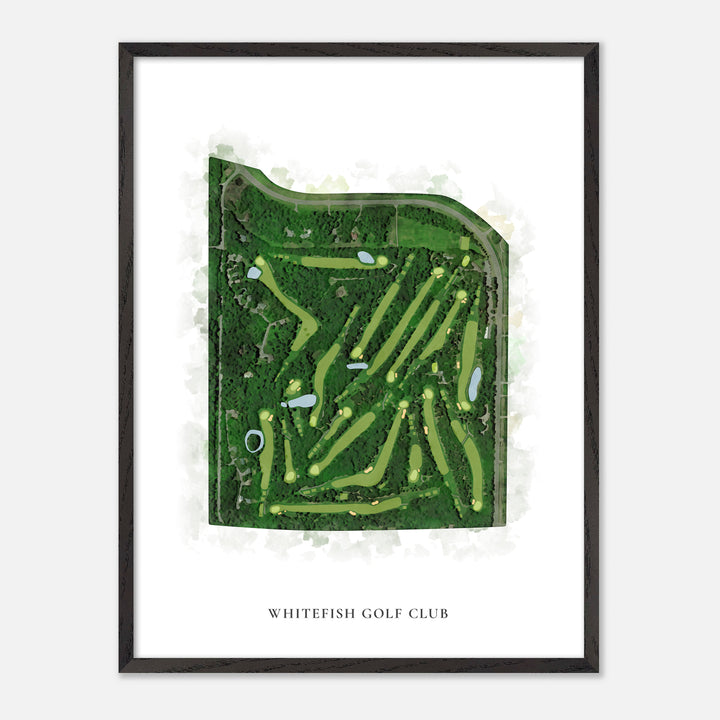Print of Whitefish Golf Club Classic Map