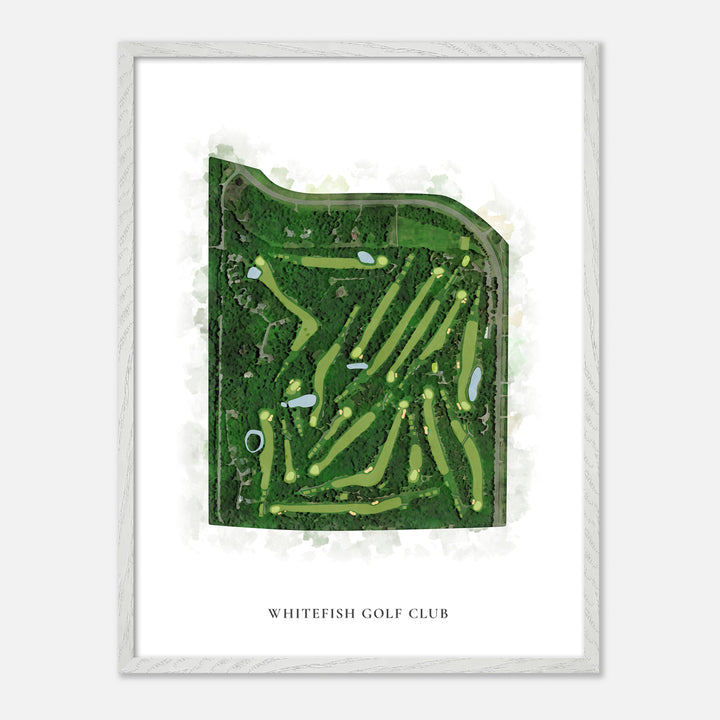 Print of Whitefish Golf Club Classic Map