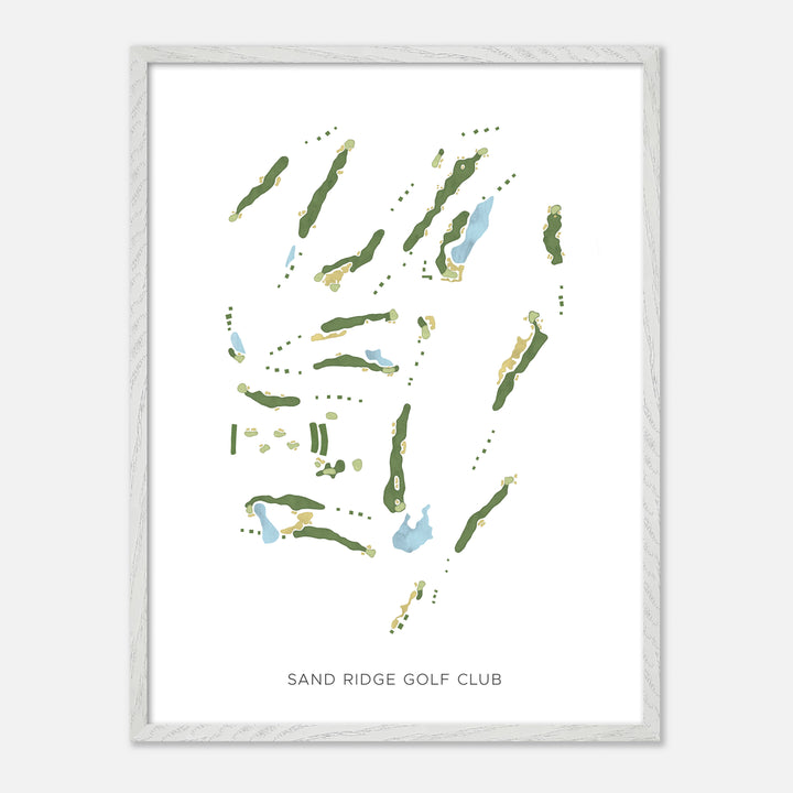 Print of Sand Ridge Golf Club Modern Map