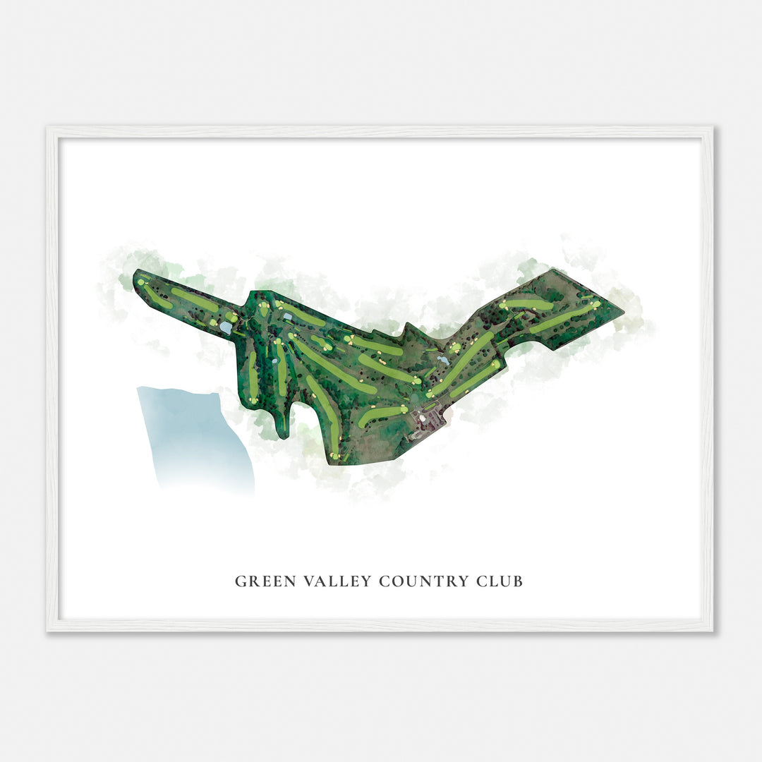 Print of Green Valley Country Club Classic Map