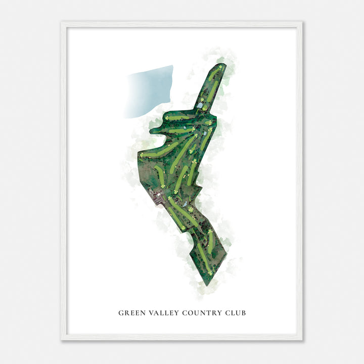 Print of Green Valley Country Club Classic Map