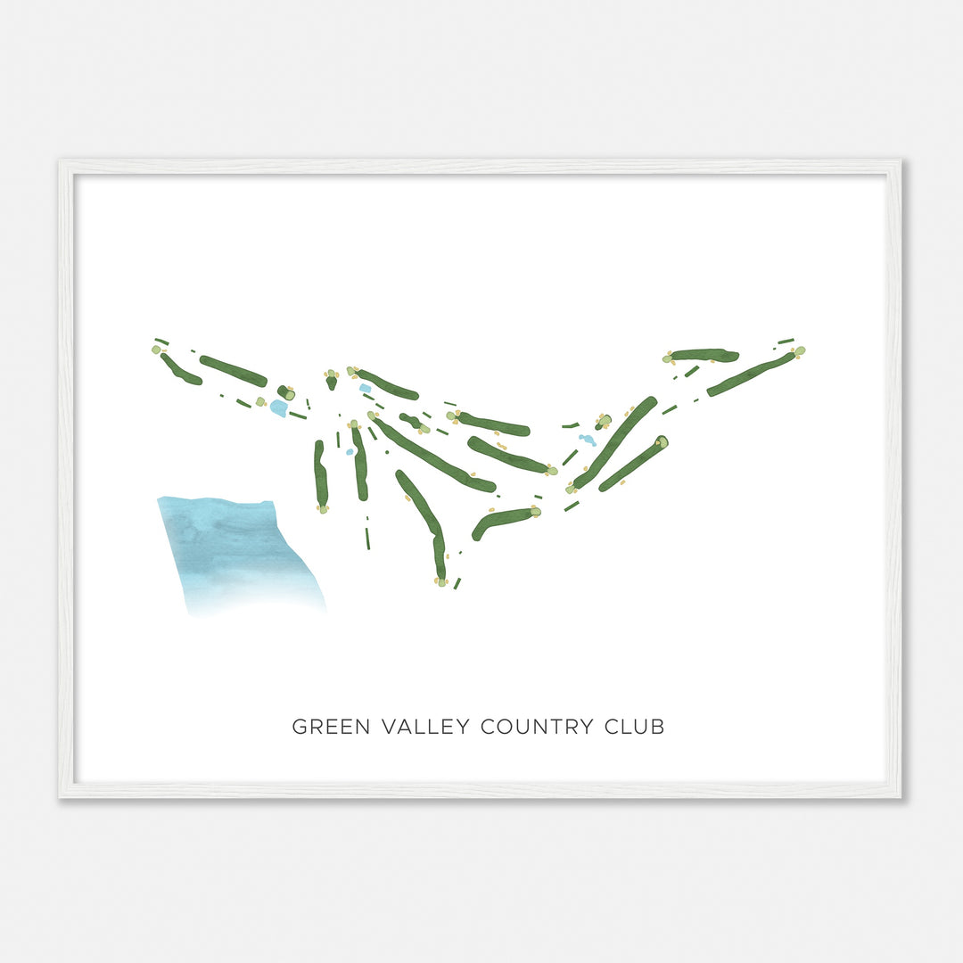 Print of Green Valley Country Club Modern Map