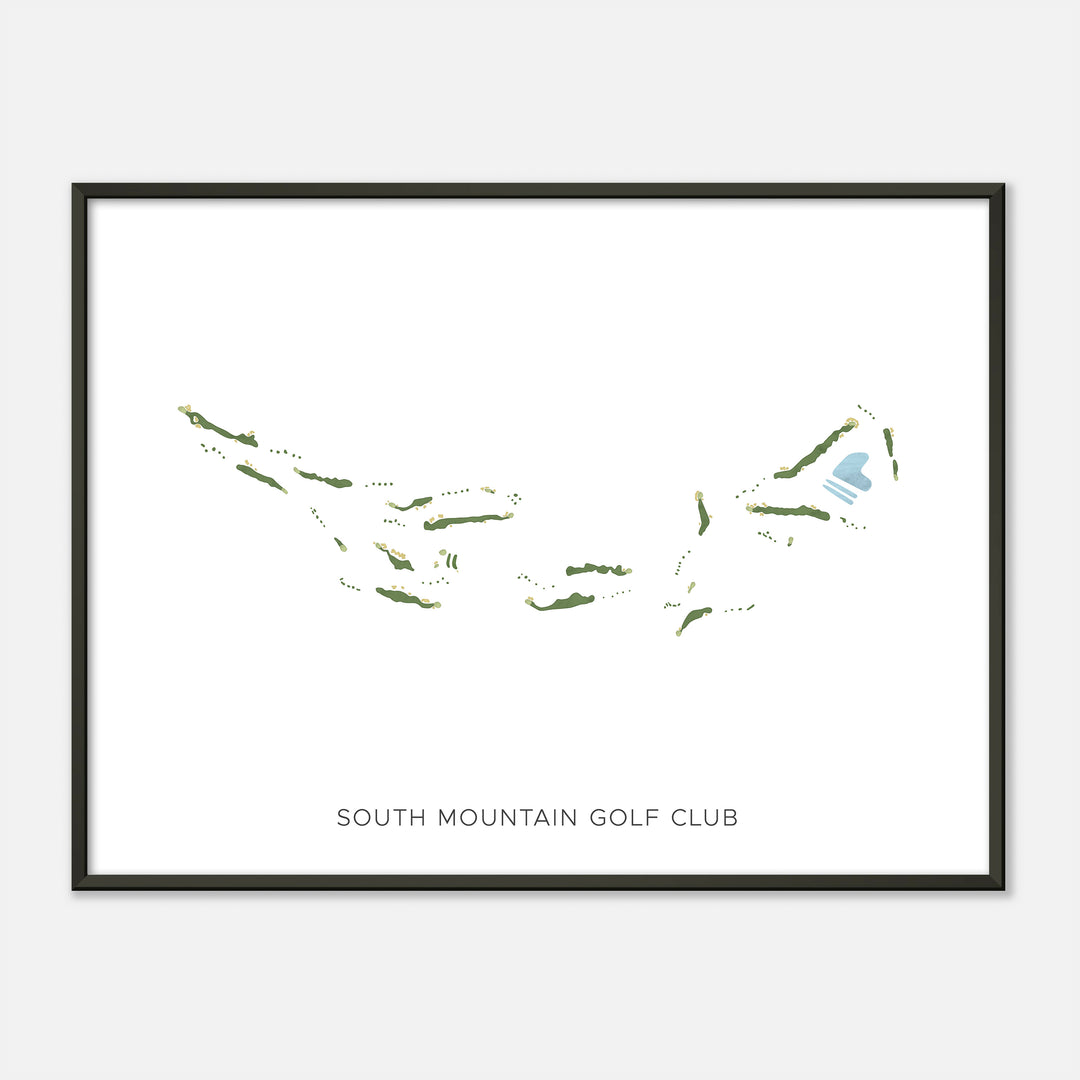 Print of South Mountain Golf Club Modern Map
