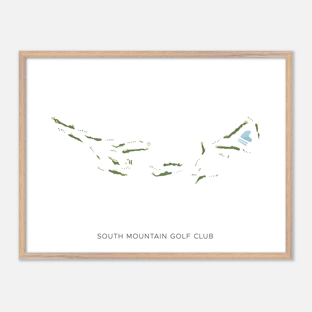 Print of South Mountain Golf Club Modern Map