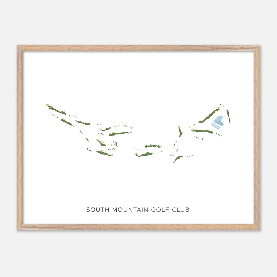 Print of South Mountain Golf Club Modern Map