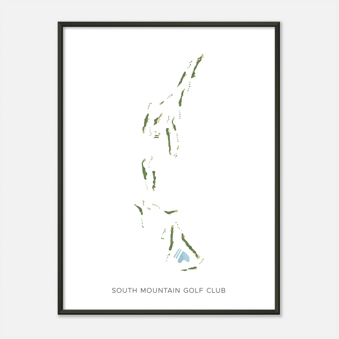 Print of South Mountain Golf Club Modern Map