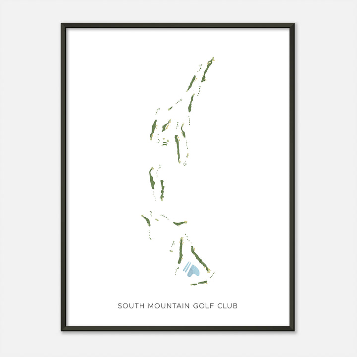 Print of South Mountain Golf Club Modern Map
