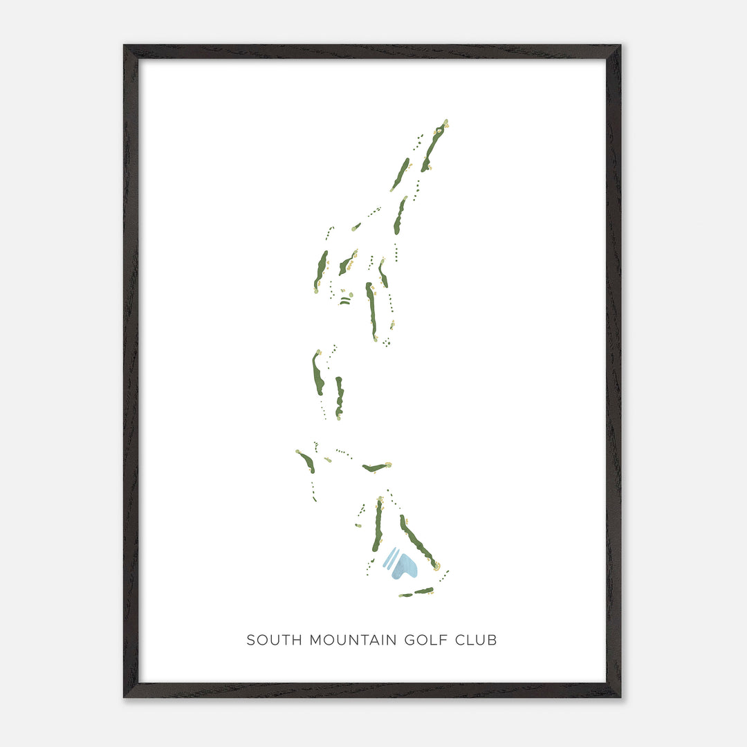 Print of South Mountain Golf Club Modern Map