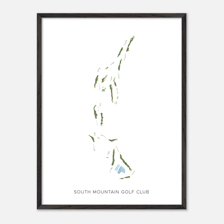 Print of South Mountain Golf Club Modern Map