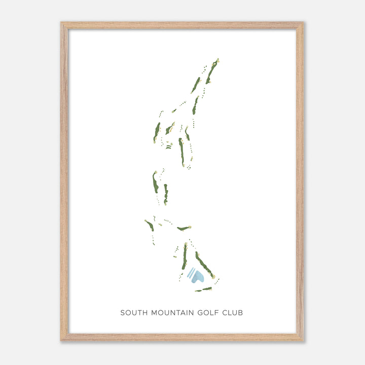 Print of South Mountain Golf Club Modern Map