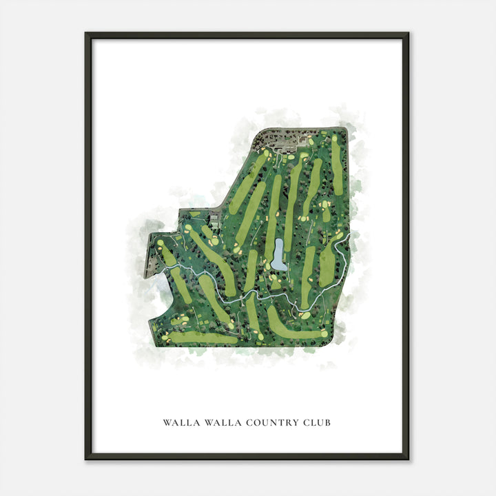 Print of Walla Walla Country Club Classic Map