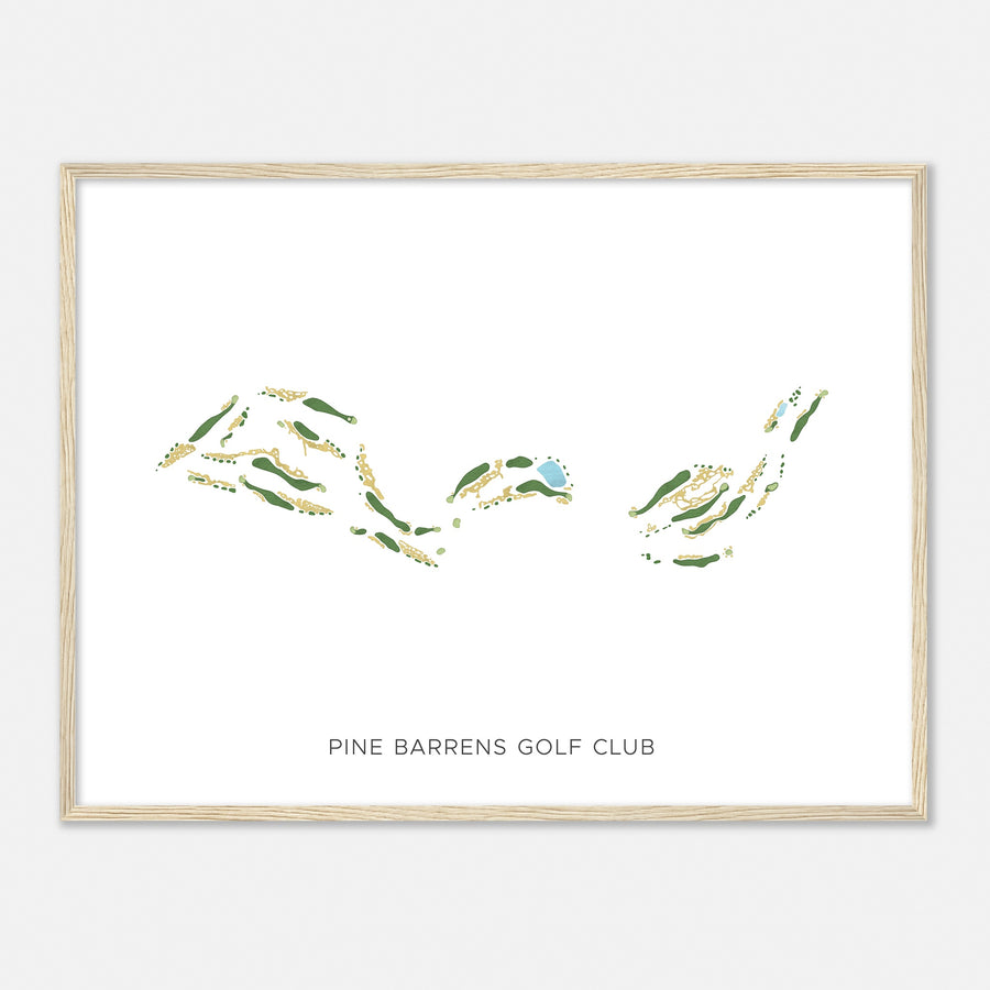 Print of Pine Barrens Golf Club Modern Map