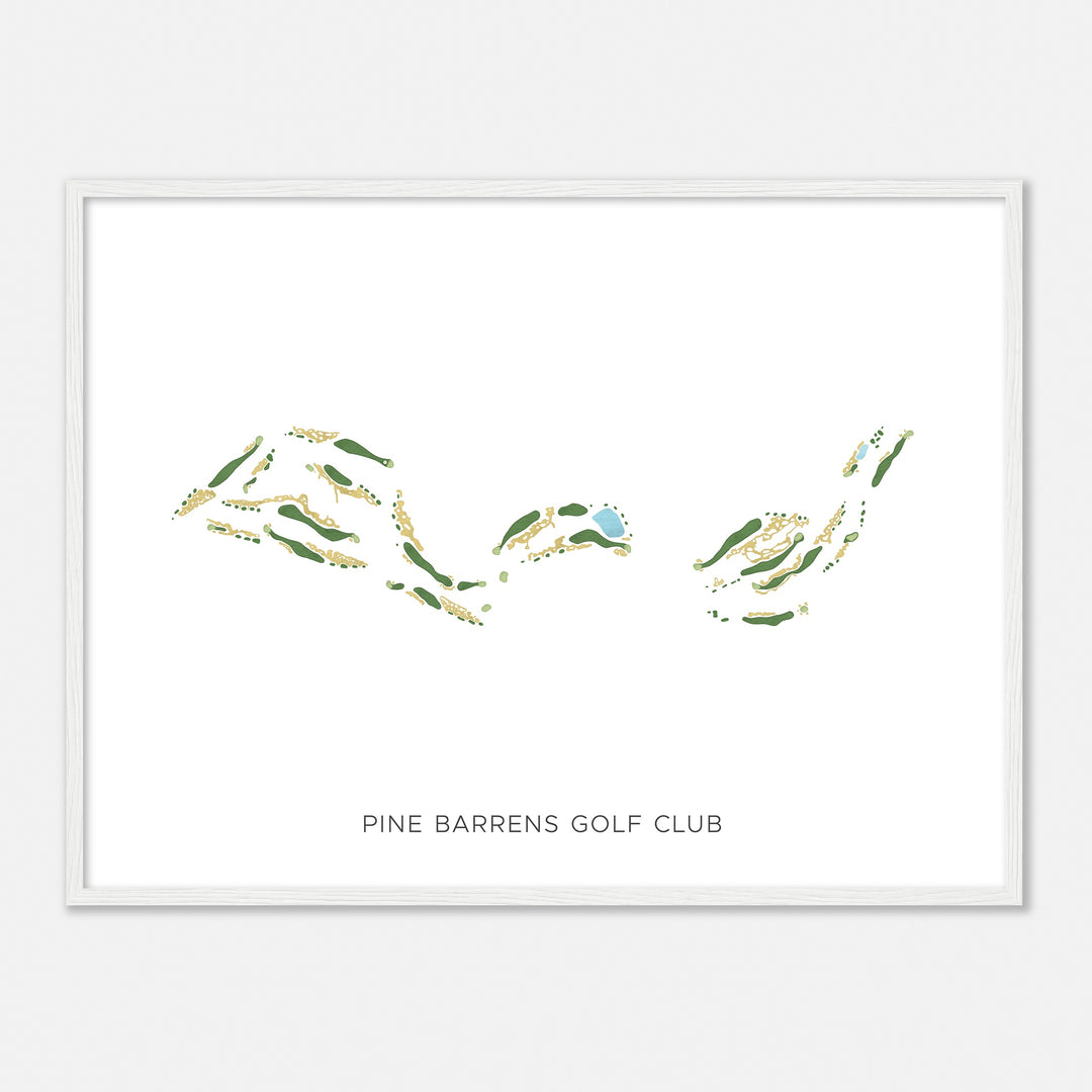 Print of Pine Barrens Golf Club Modern Map