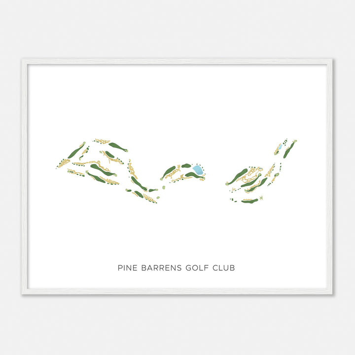 Print of Pine Barrens Golf Club Modern Map