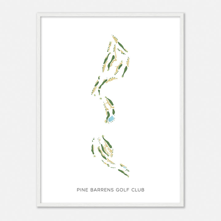 Print of Pine Barrens Golf Club Modern Map