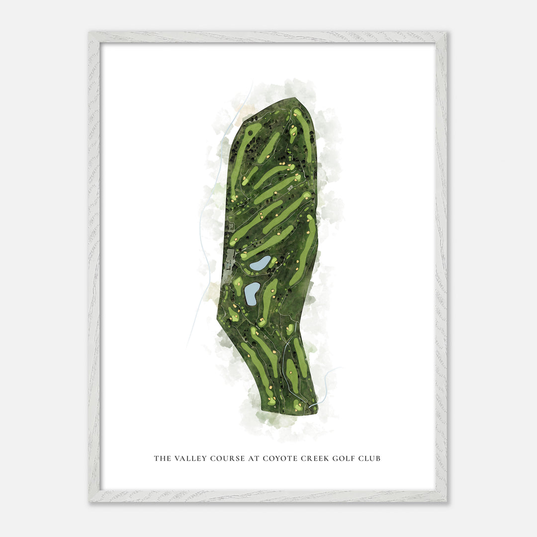 Print of The Valley Course At Coyote Creek Golf Club Classic Map