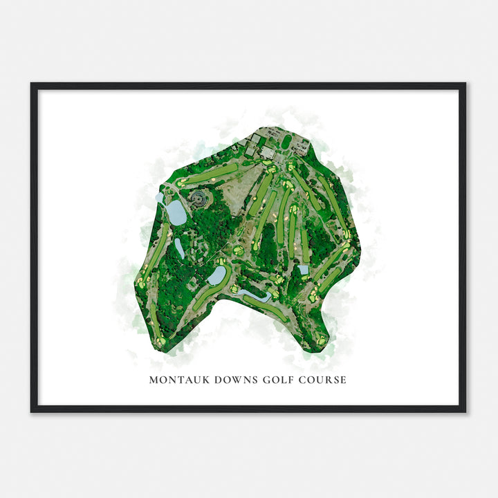 Print of Montauk Downs Golf Course Classic Map