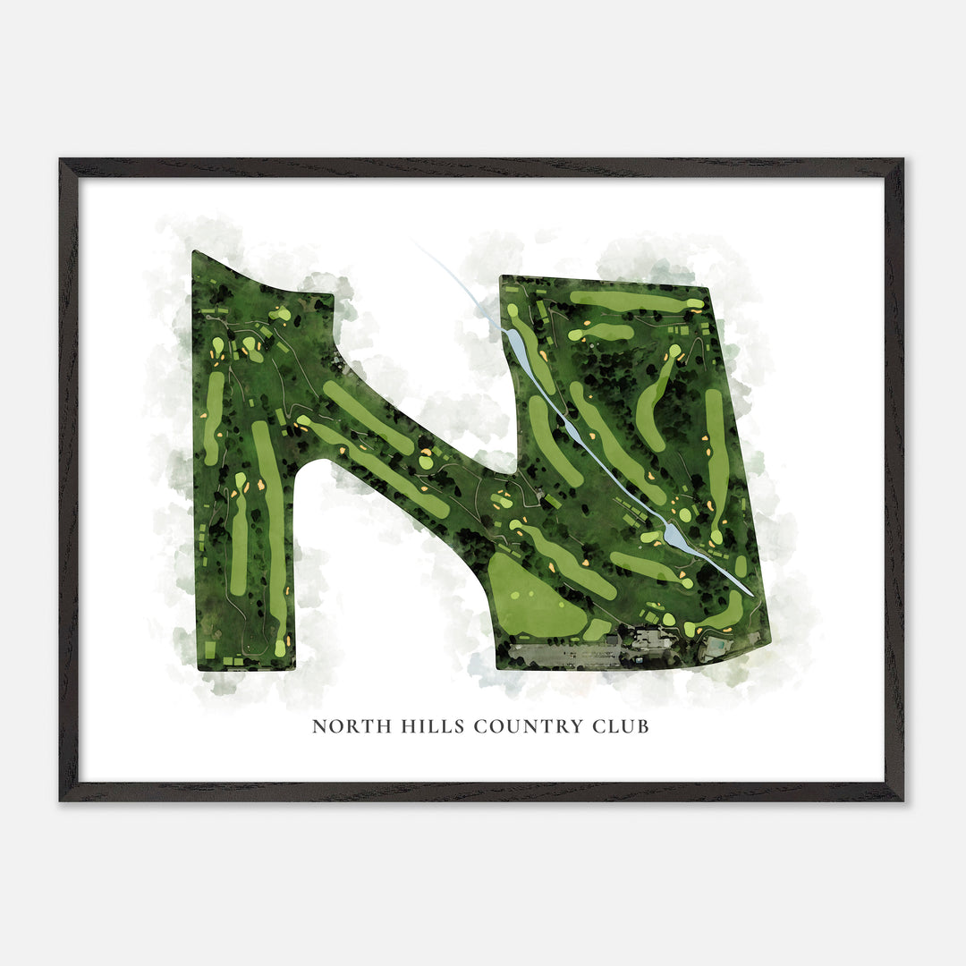 Print of North Hills Country Club Classic Map