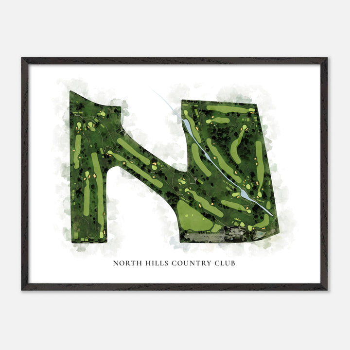 Print of North Hills Country Club Classic Map