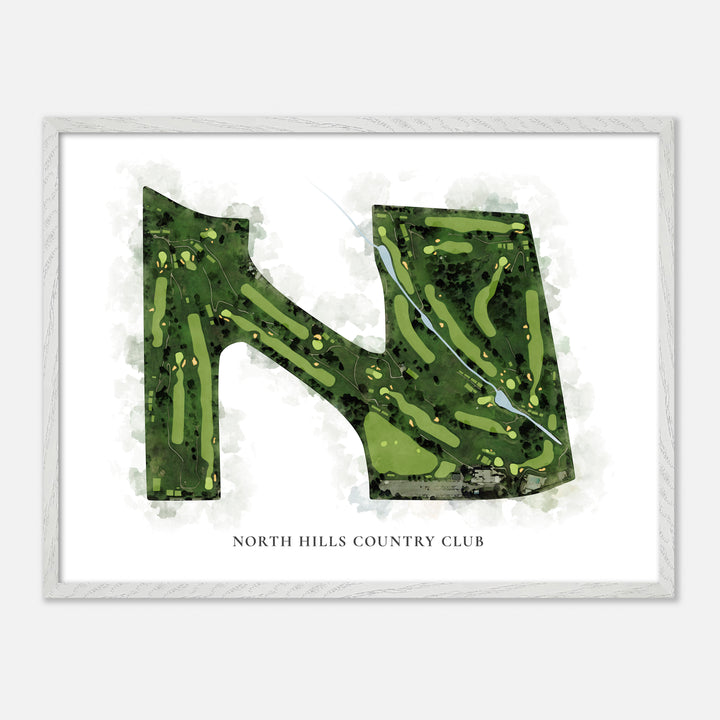 Print of North Hills Country Club Classic Map