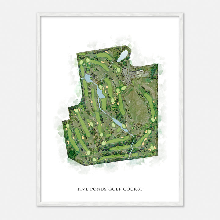 Print of Five Ponds Golf Course Classic Map