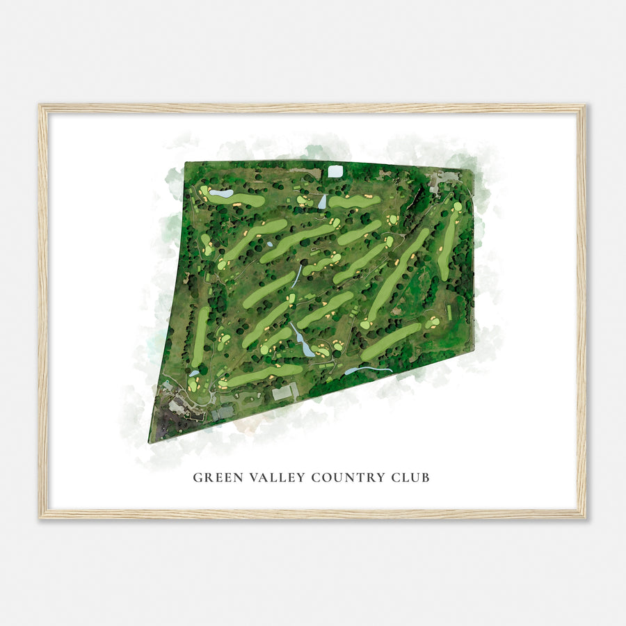 Print of Green Valley Country Club Classic Map