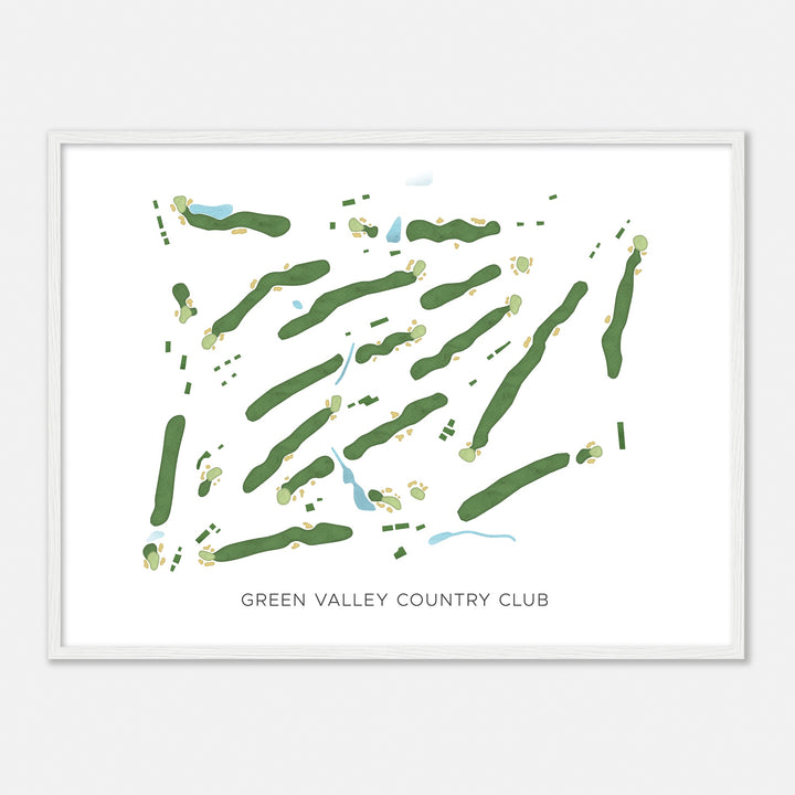 Print of Green Valley Country Club Modern Map