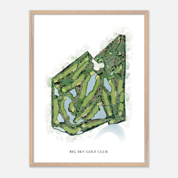 Print of Big Sky Golf Club Classic Map