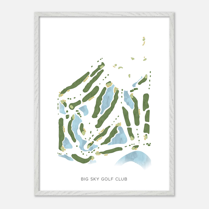 Print of Big Sky Golf Club Modern Map