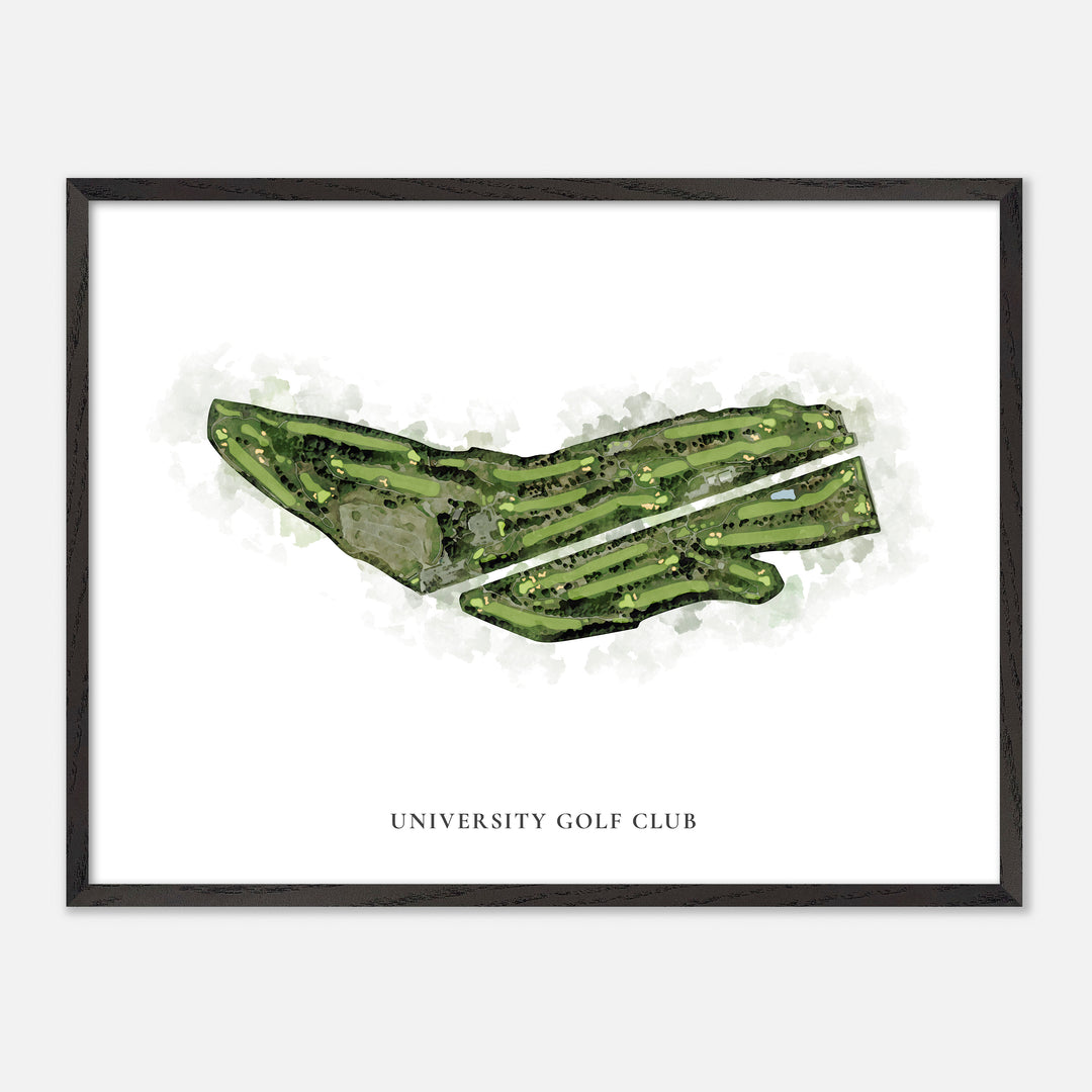 Print of University Golf Club Classic Map