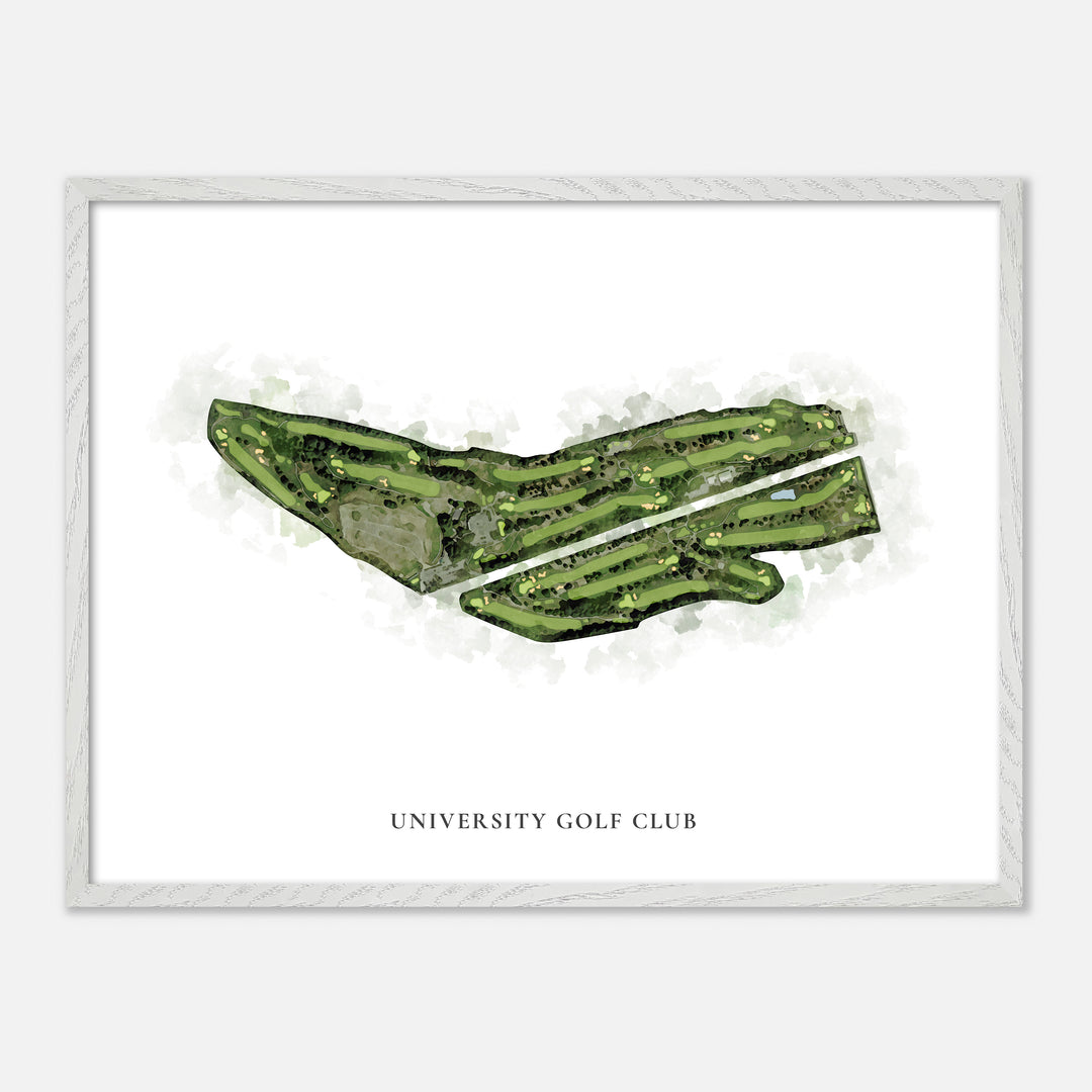 Print of University Golf Club Classic Map