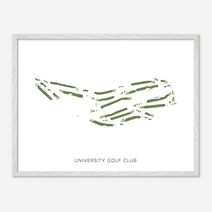 Print of University Golf Club Modern Map