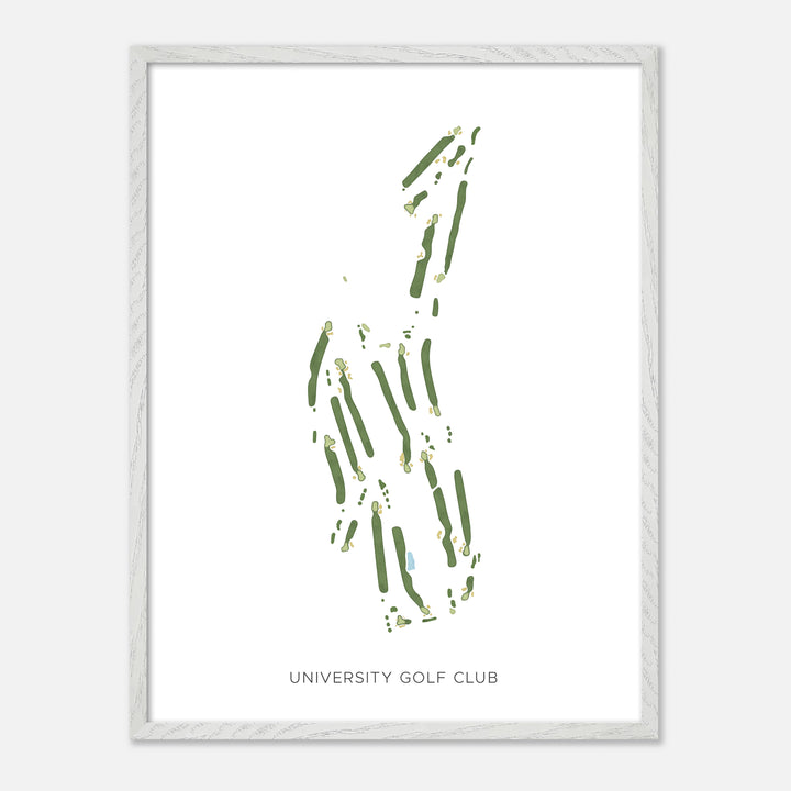 Print of University Golf Club Modern Map