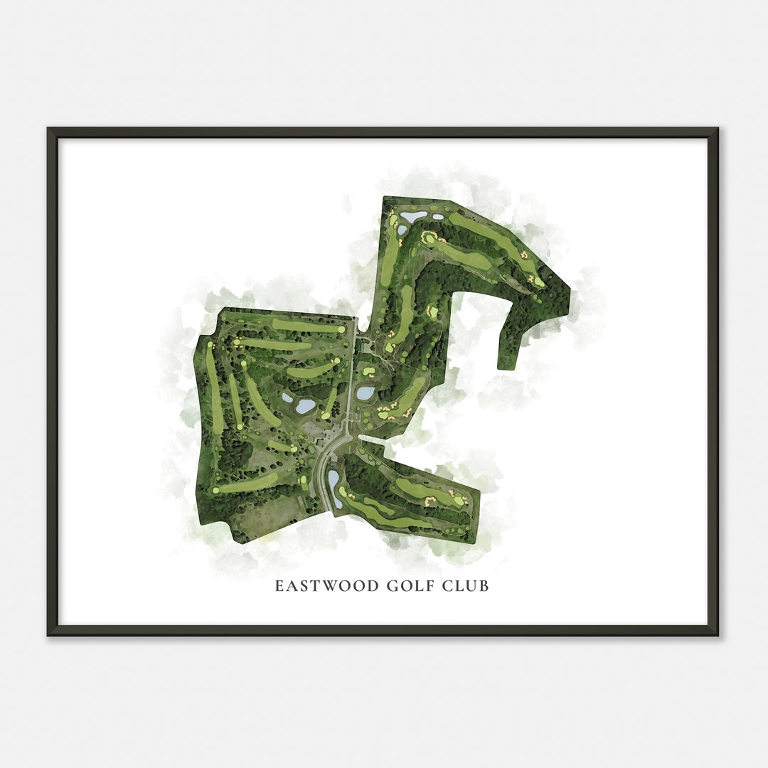 Print of Eastwood Golf Club Classic Map
