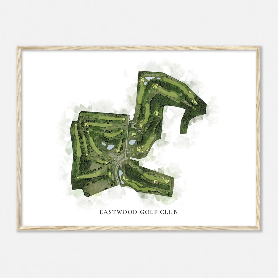 Print of Eastwood Golf Club Classic Map