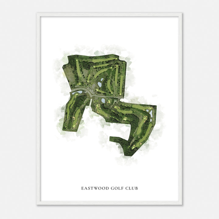 Print of Eastwood Golf Club Classic Map