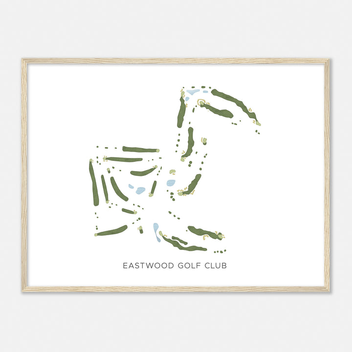 Print of Eastwood Golf Club Modern Map