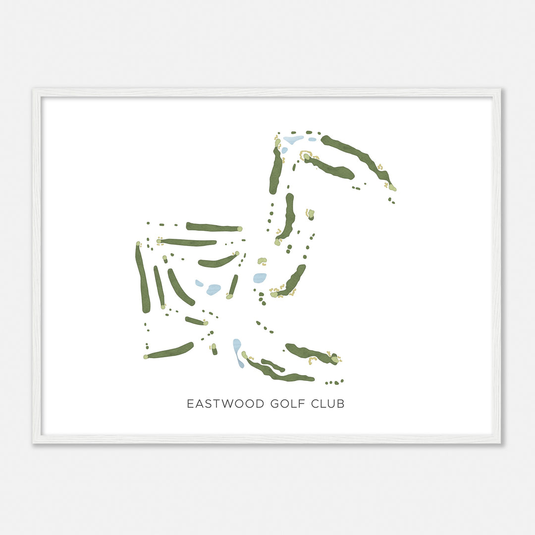 Print of Eastwood Golf Club Modern Map