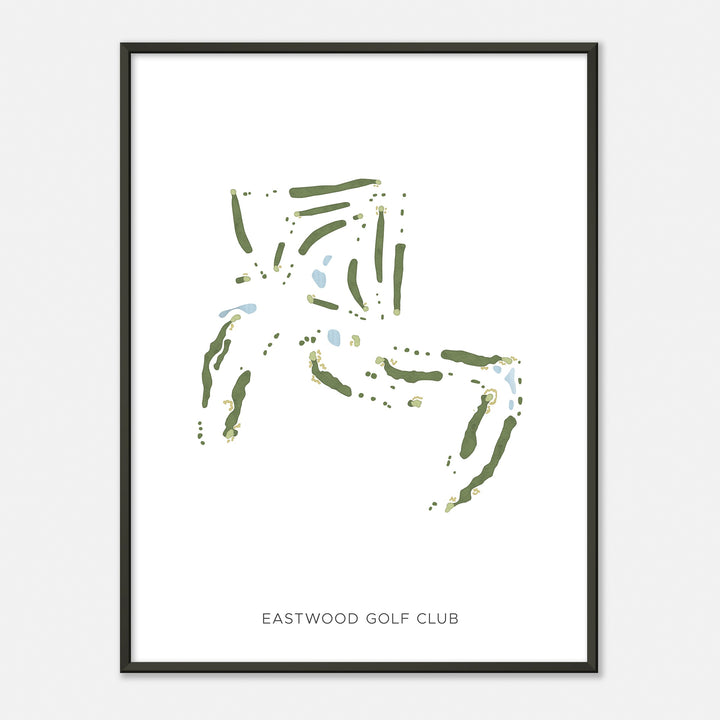 Print of Eastwood Golf Club Modern Map