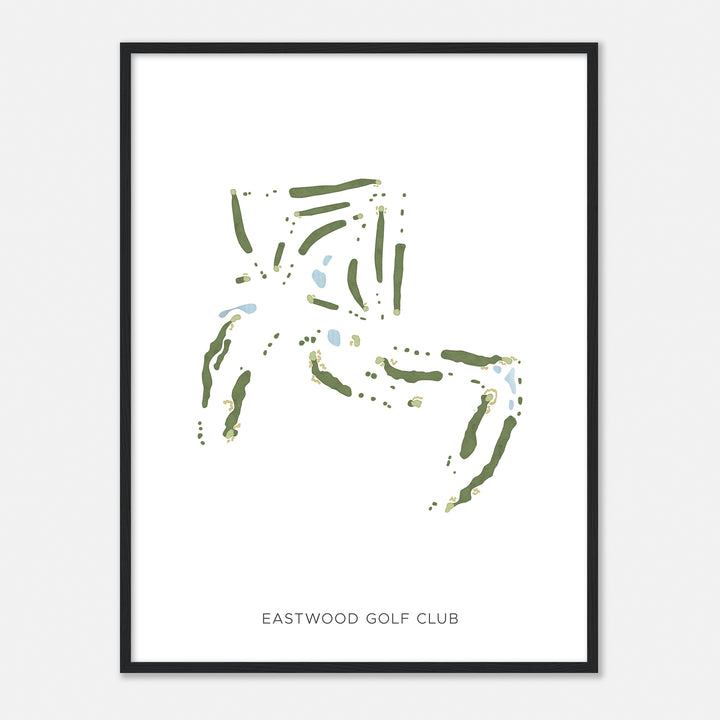 Print of Eastwood Golf Club Modern Map