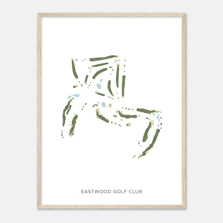 Print of Eastwood Golf Club Modern Map