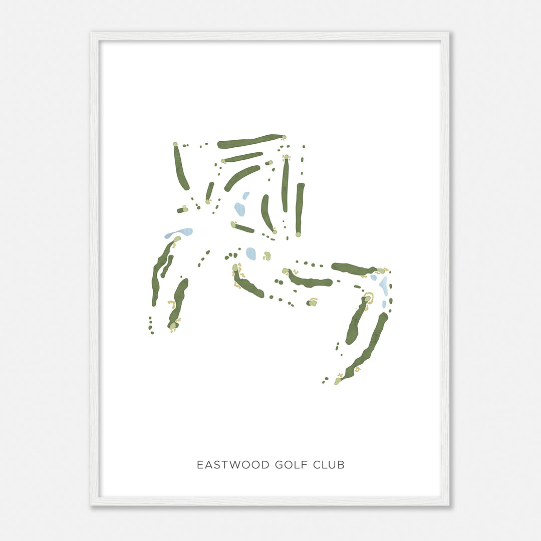 Print of Eastwood Golf Club Modern Map