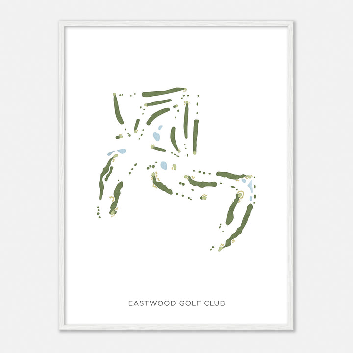 Print of Eastwood Golf Club Modern Map