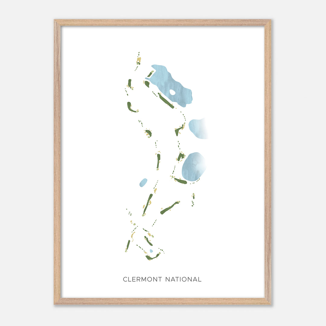 Print of Clermont National Modern Map