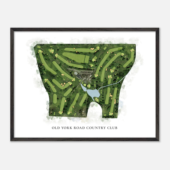 Print of Old York Road Country Club Classic Map
