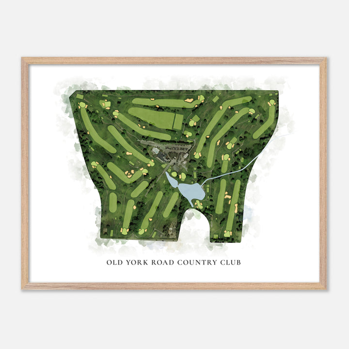 Print of Old York Road Country Club Classic Map
