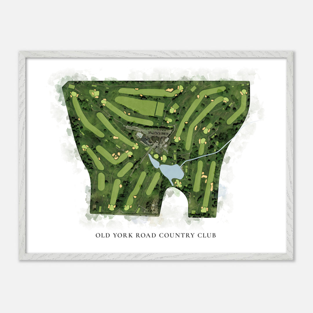 Print of Old York Road Country Club Classic Map