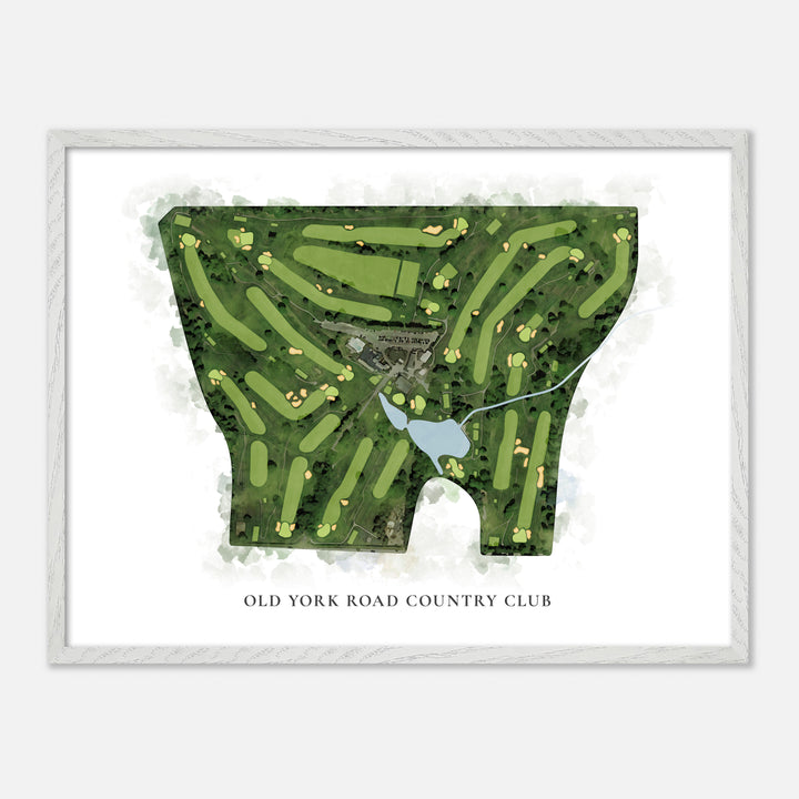 Print of Old York Road Country Club Classic Map