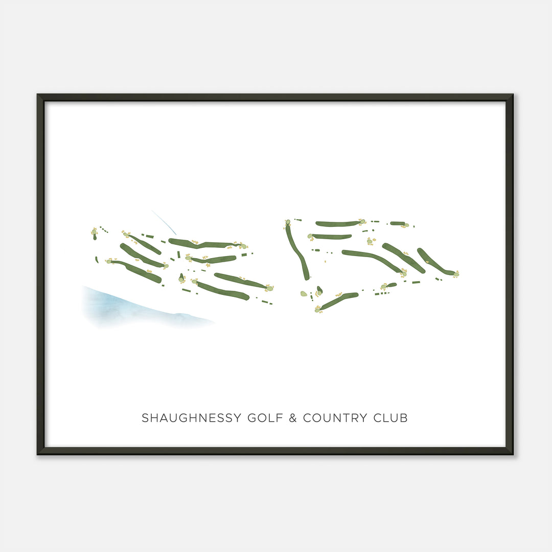 Print of Shaughnessy Golf & Country Club Modern Map