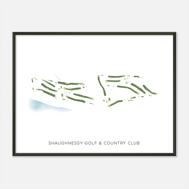 Print of Shaughnessy Golf & Country Club Modern Map